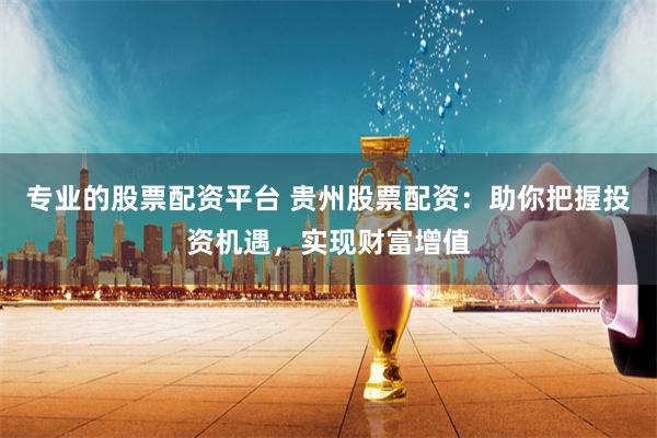 专业的股票配资平台 贵州股票配资：助你把握投资机遇，实现财富增值