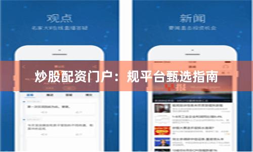 炒股配资门户：规平台甄选指南